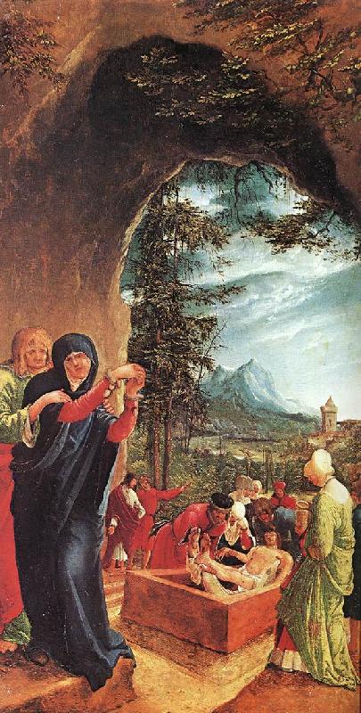 ALTDORFER, Albrecht The Entombment h Norge oil painting art